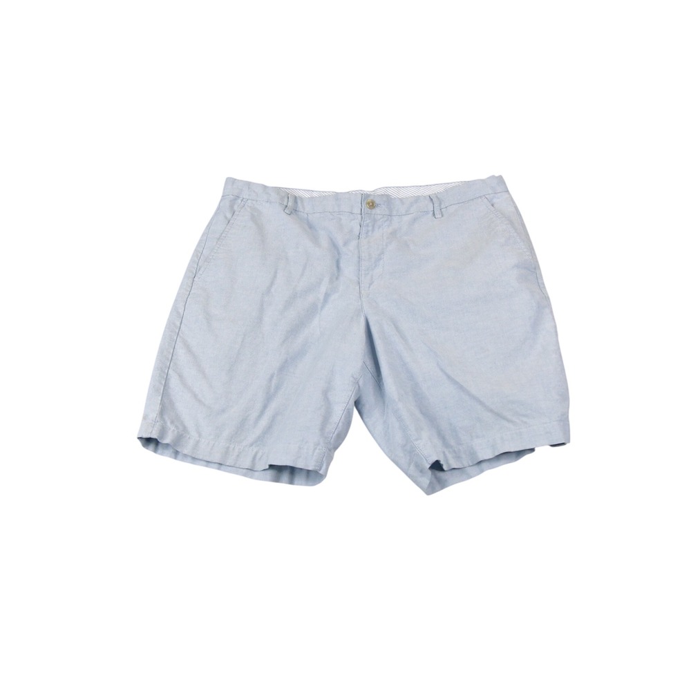 Chaps Shorts Mens 38 Light Blue Excellent Stretch Cotton Flat Front Casual